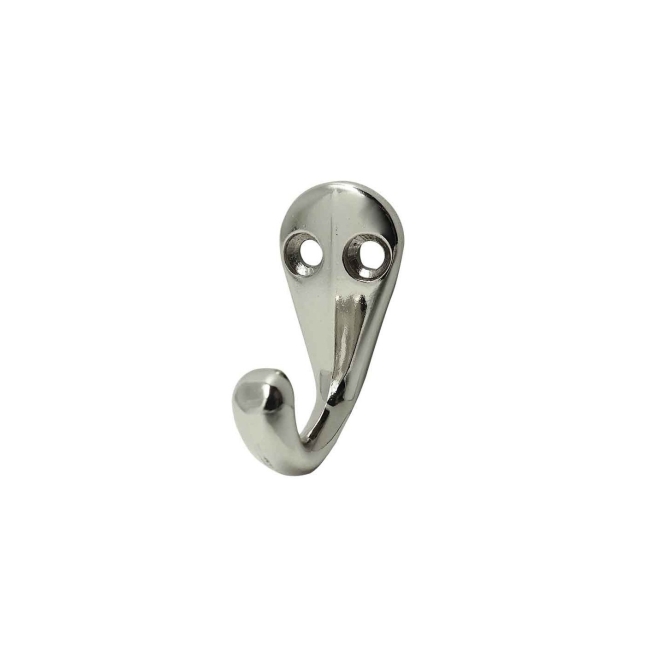 Percha colgador  simple aluminio 40x34mm niquel - Suinplas