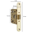 Picaporte laton satinado 50 - Suinplas