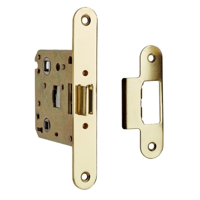 Picaporte laton satinado 50 - Suinplas