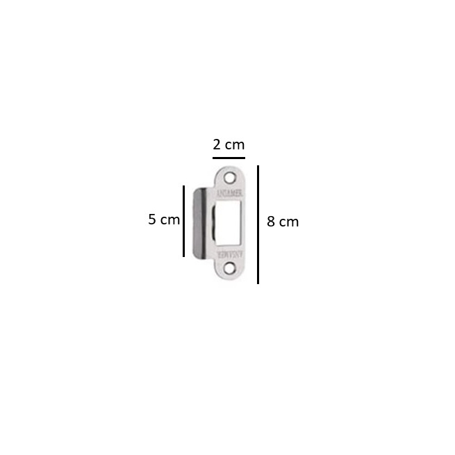 Picaporte niquel satinado 50 - Suinplas