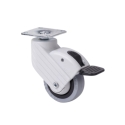 Rueda gris 50mm  c/freno  mod  1-0760 - Suinplas