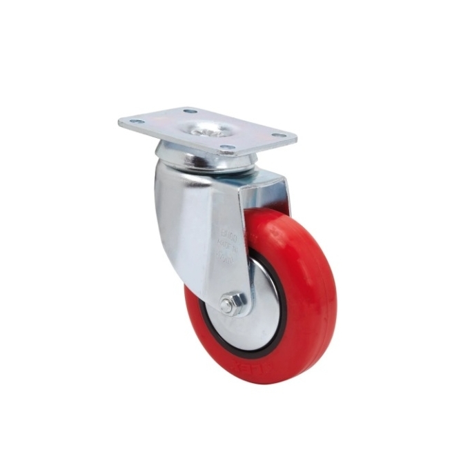 Rueda poliuretano rojo BH-PPI 2-2522 