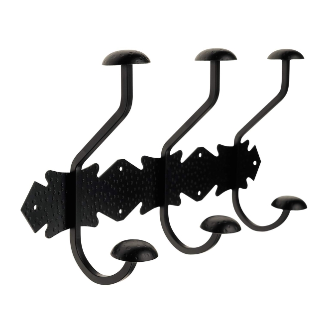 Perchero doble-tres castellanan negro - Suinplas