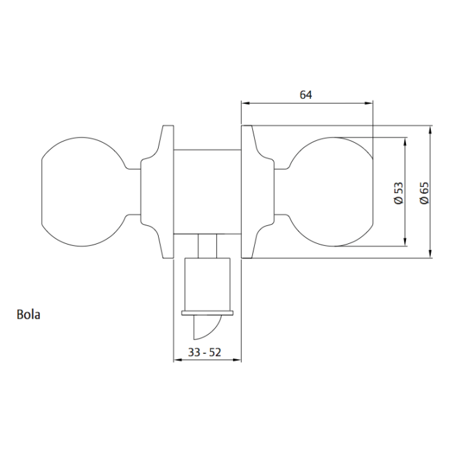 Pomo tesa bola condena 3903/70lp - Suinplas
