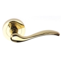 Manivela puerta  roseta  pulido satin r-3001 - Suinplas