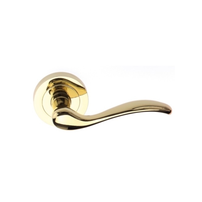 Manivela puerta  roseta  pulido satin r-3001 - Suinplas