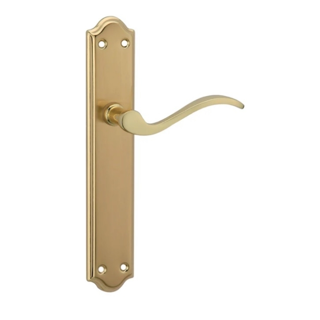 Manivela puerta placa  laton pulido m-1101 sh herrayma -...