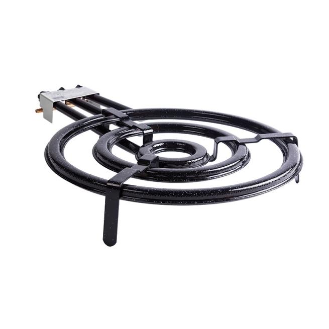 Quemador paellero tubo plano 530mm 3 fuegos - Suinplas