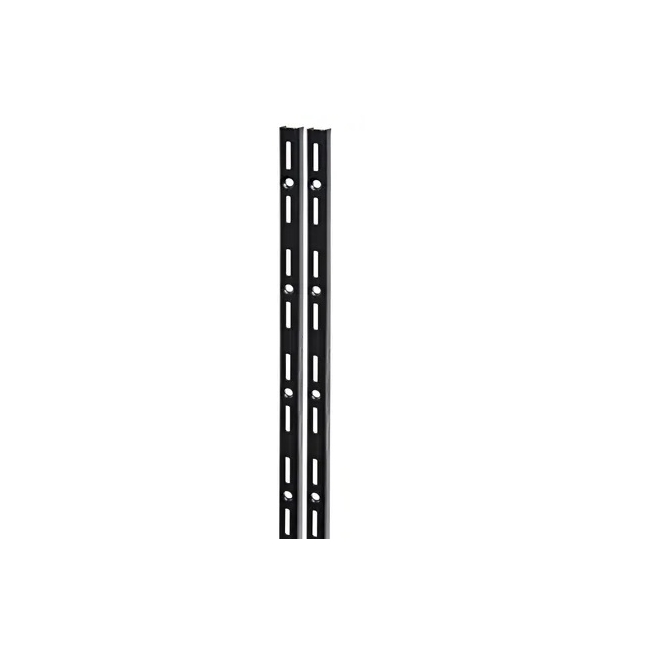 Guias estanteria simple negra  200 cm - Suinplas