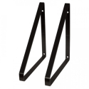 Escuadras set  2ud  meta negro 4mm 24x26 - Suinplas