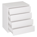 Cajonera 4 cajones  70 blanco liso  k-764 - Suinplas