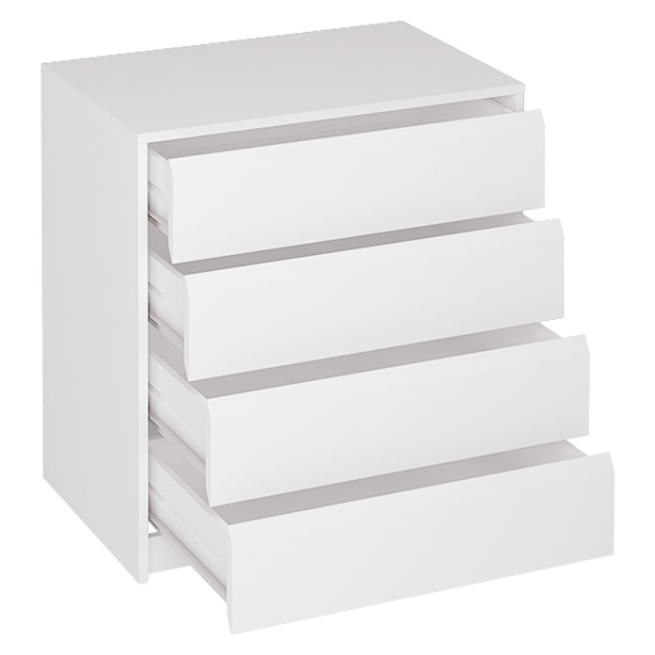 Cajonera 4 cajones  70 blanco liso  k-764 - Suinplas