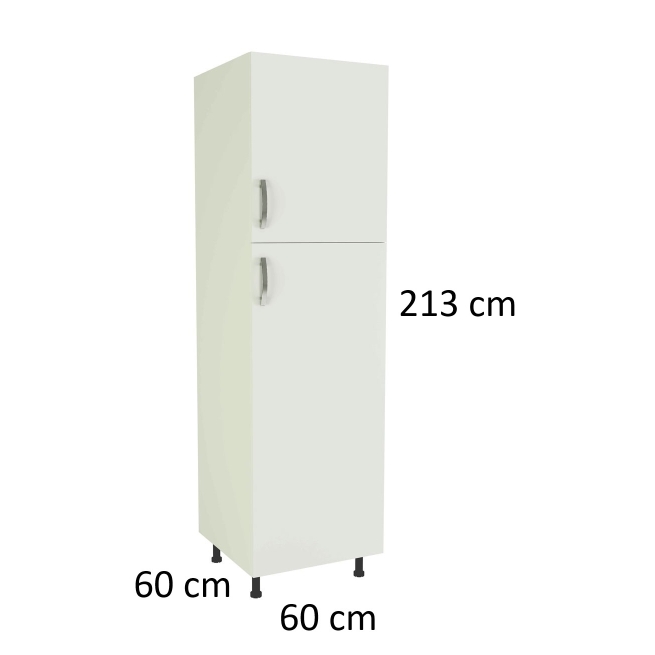 Mueble kit cocina completo blanco columna de 213x60x60 -...
