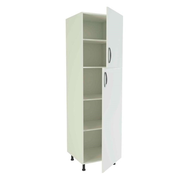 Mueble kit cocina completo blanco columna de 213x60x60 -...