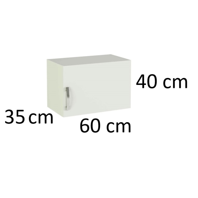 Mueble kit cocina completo blanco alto de 60 cm ancho x 4...