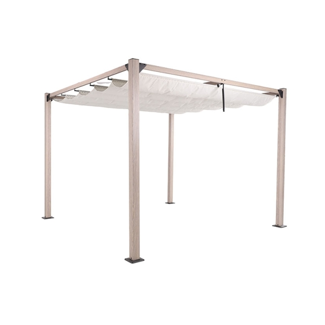 Pergola jardin aluminio tanger  3000x300xh 230cm - Suinplas