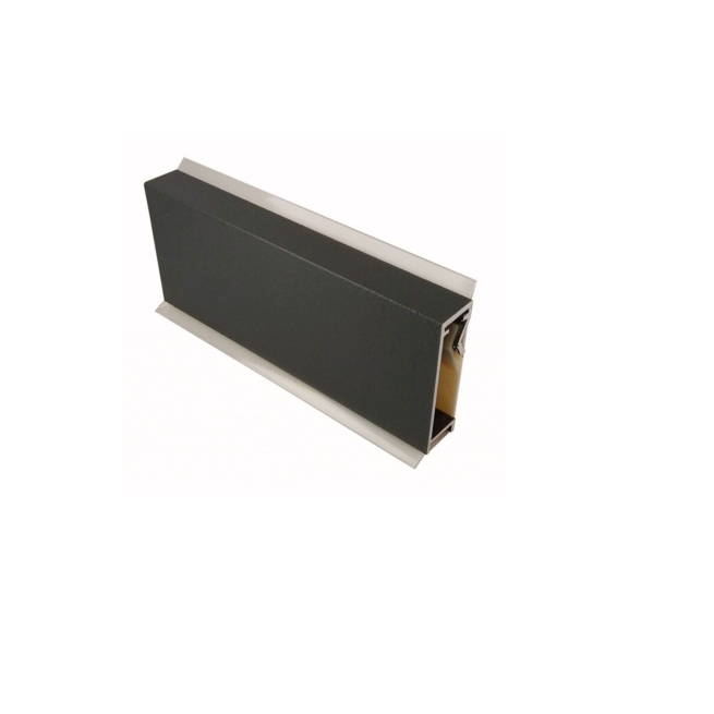 Copete encimera rectangular  4x1,2cm negro 4m - Suinplas