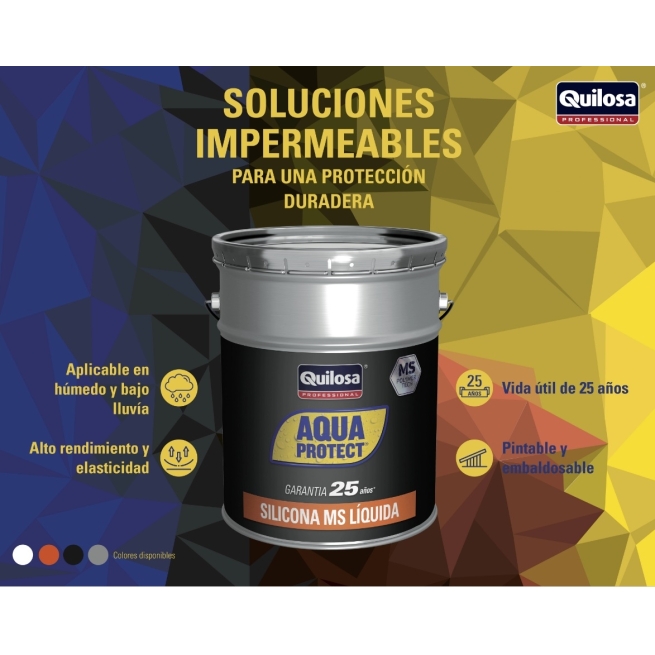 Silicona ms liquida aqua gris bote 1 kg - Suinplas