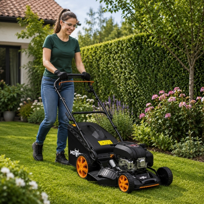 Cortacésped gasolina MOWOX PM 4665 SHW 46 cm 