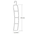 Lama persiana terminal pvc marfil ancha  ml - Suinplas