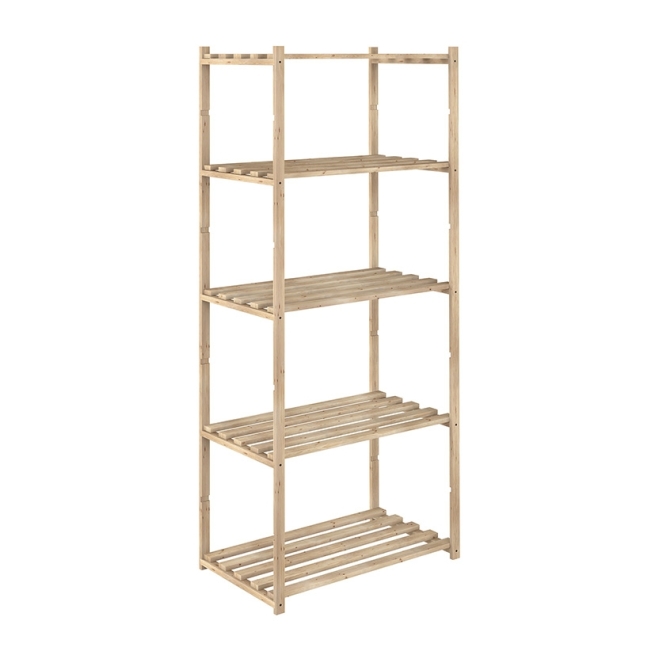 Estanteria de pino 5 baldas profesional - Suinplas
