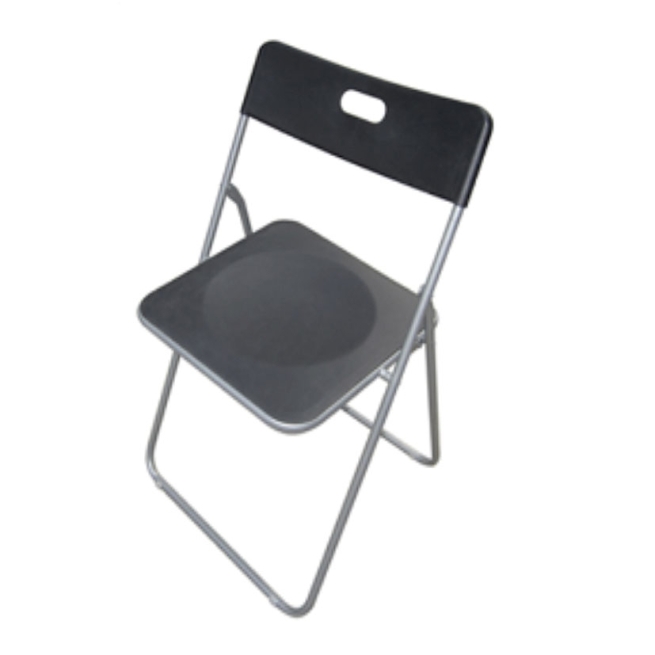 Silla plegable polipropileno metal negro - Suinplas