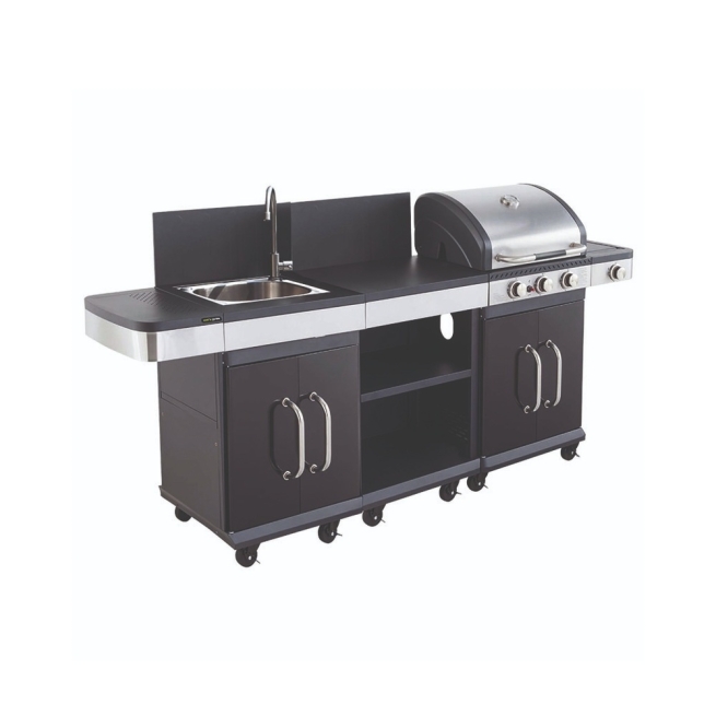 Cocina Exterior Barbacoa Gas Fidgi 3 con Fregadero 