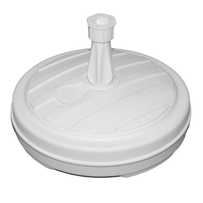 Soporte resina parasol resina blanco 13 litros - Suinplas