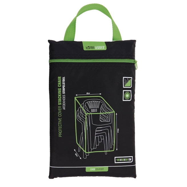 Funda sillas jardin apiladas 105x68 cm - Suinplas
