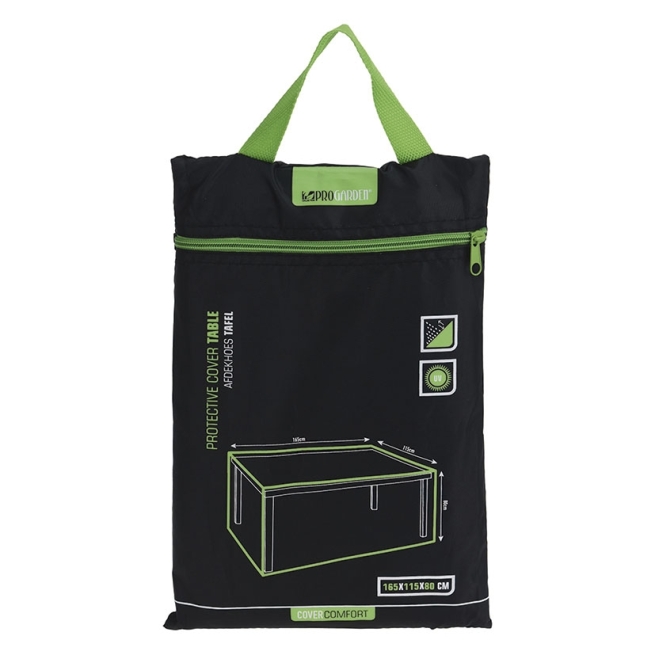 Funda mesa jardin 165x115x80 cm pol. - Suinplas