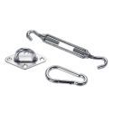 Accesorios toldo vela (tensor+mosqueton+soporte) - Suinplas