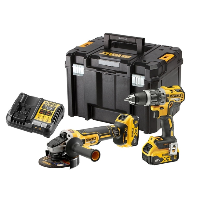 Kit taladro dcd796 + amoladora dcg405  dewalt - Suinplas