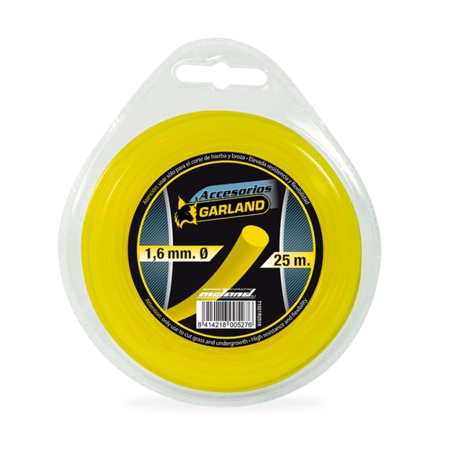 Hilo nilon cortaboredes / desbrozadora 1.6 mm 25 m - Suin...