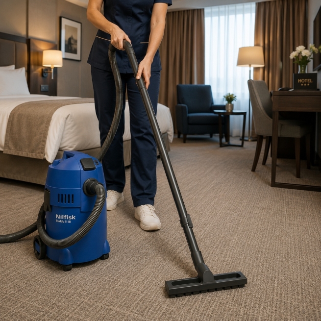 Aspirador NILFISK Buddy II 18L 1200W Seco y Líquidos 