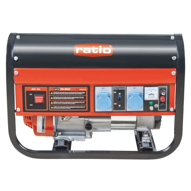 Generador Gasolina 2,8 kVA 6,5 CV con Ruedas 