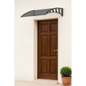 Marquesina curva para puertas exteriores 