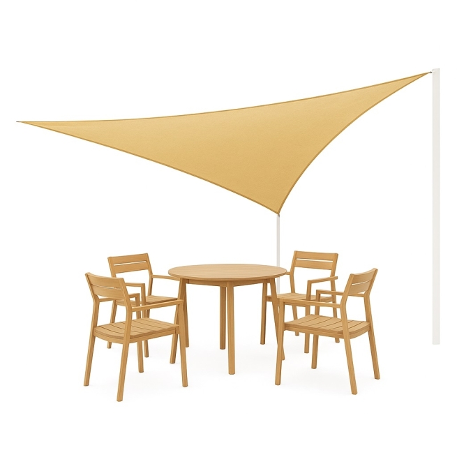 Toldo vela 5x5x5 m arena - Suinplas
