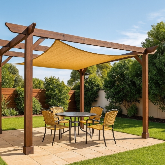 Toldo vela 3,6 x 3,6 x 3,6 m blanco - Suinplas