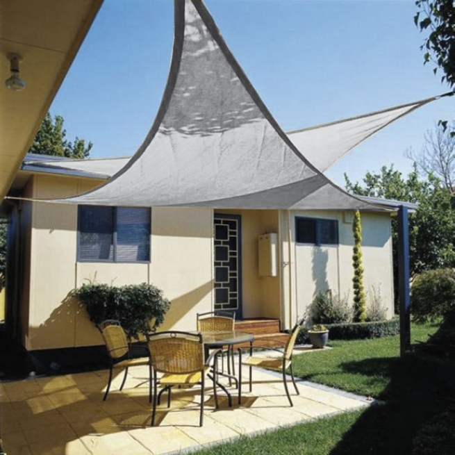 Toldo vela 3,6 x 3,6 x 3,6 m blanco - Suinplas