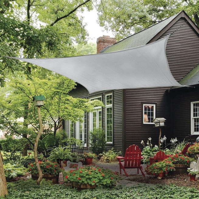 Toldo vela 5,5 x 5,5 m blanco - Suinplas