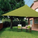 Toldo vela impermeable 3,6 x 3,6 x 3,6 m  verde claro - S...