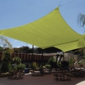 Toldo vela impermeable  3,6 x 3,6 m  verde claro - Suinplas