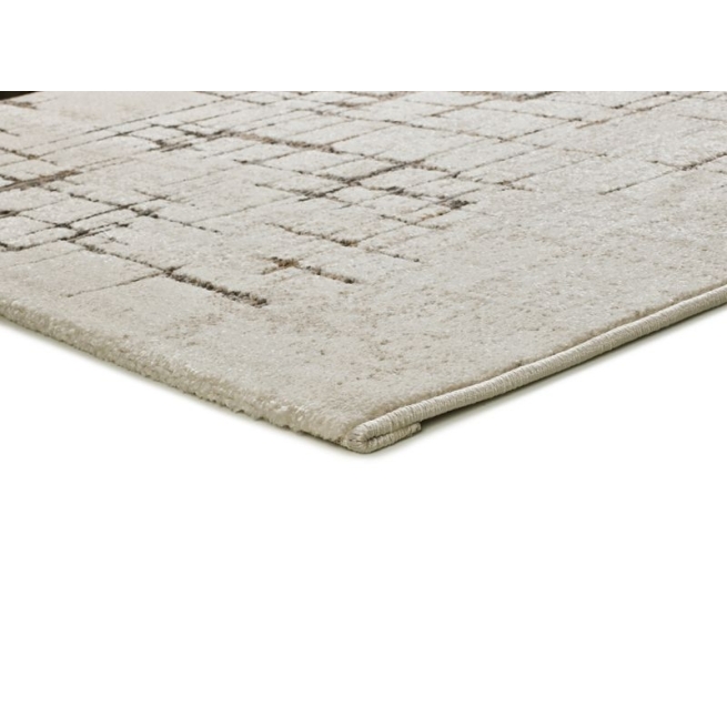 Alfombra Moderna Ceres Crema 133x190 cm para Salón 