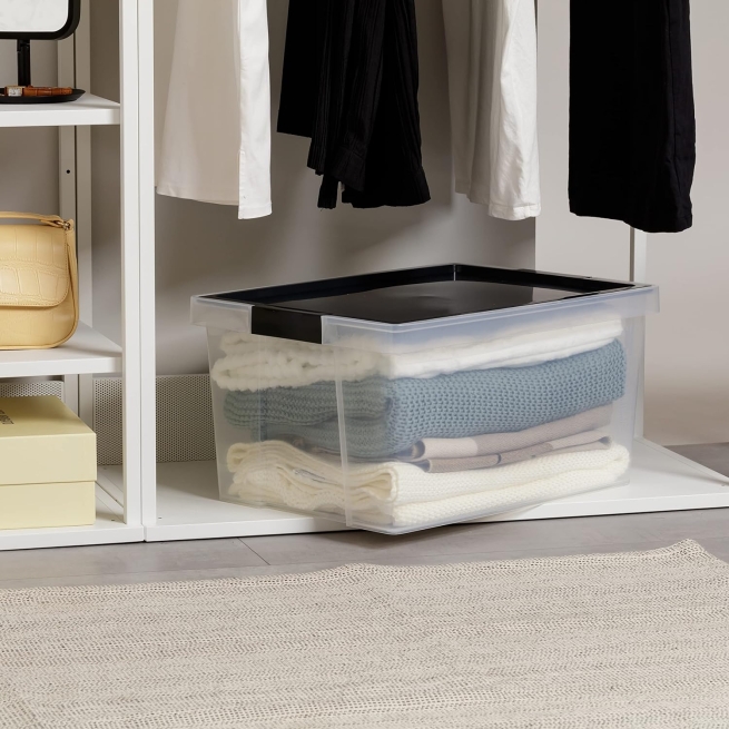 Caja multiusos new negro 35litros - Suinplas