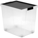 Caja multiusos con ruedas tapa negra 60l - Suinplas