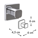Colgador percha mod kalo cromo - Suinplas