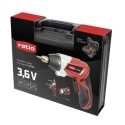 Atornillador eléctrico RATIO 3,6V con accesorios 