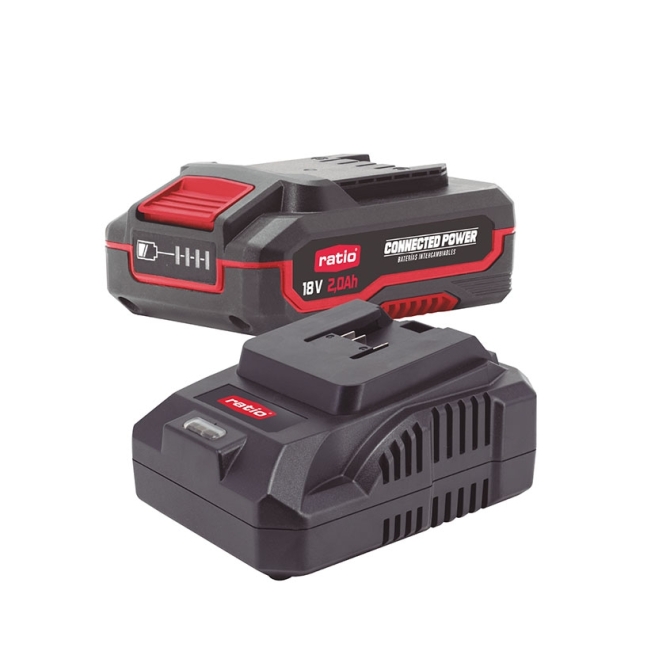 Kit bateria + cargador connected power ratio proseries 18...