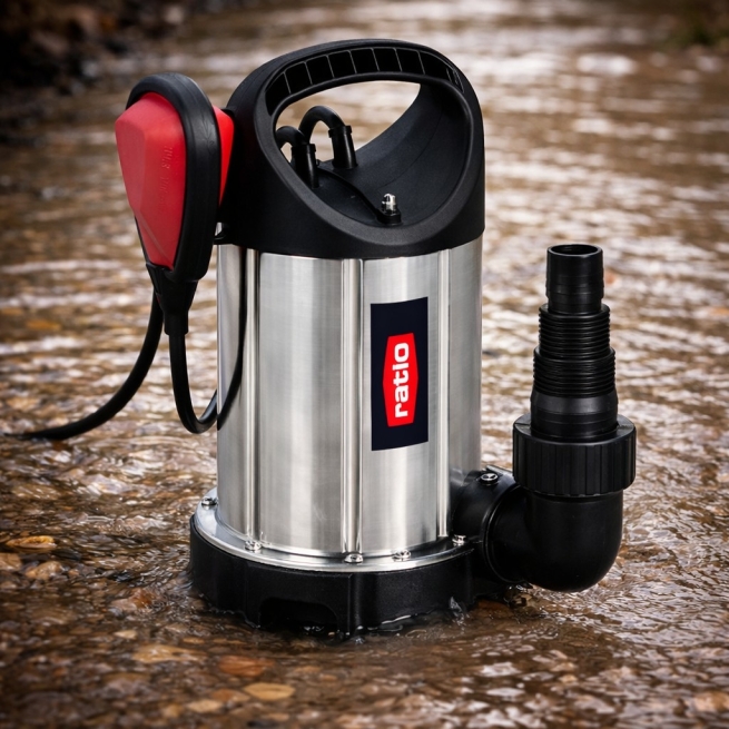 Bomba Sumergible Aguas Sucias RATIO R-BSS900 900W Inox 