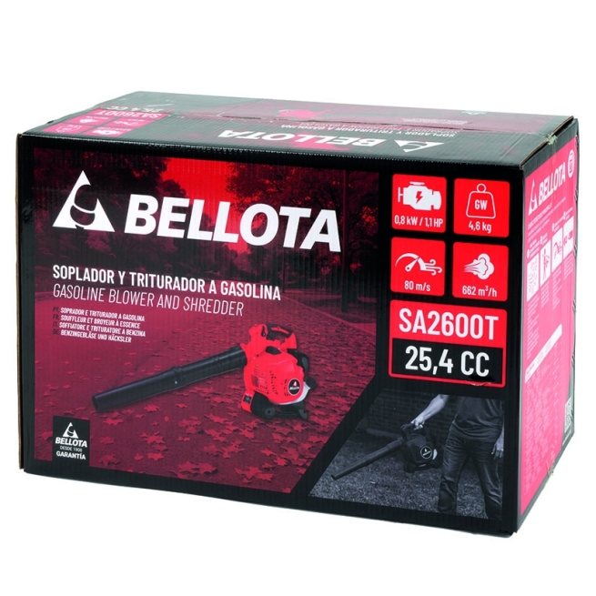 Soplador aspirador gasolina Bellota SA2600TE 3 en 1 